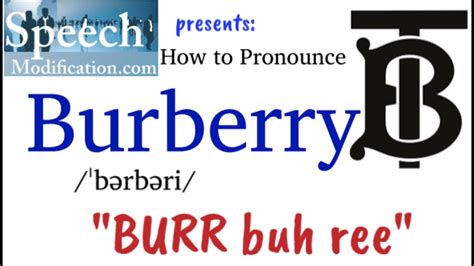 How To Pronounce Burberry 